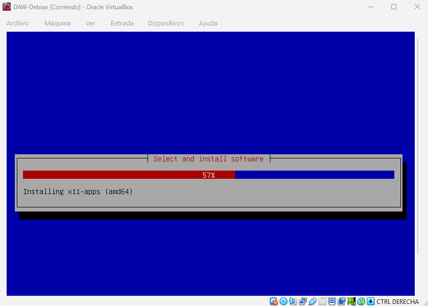 Creación de una máquina virtual Debian en VirtualBox