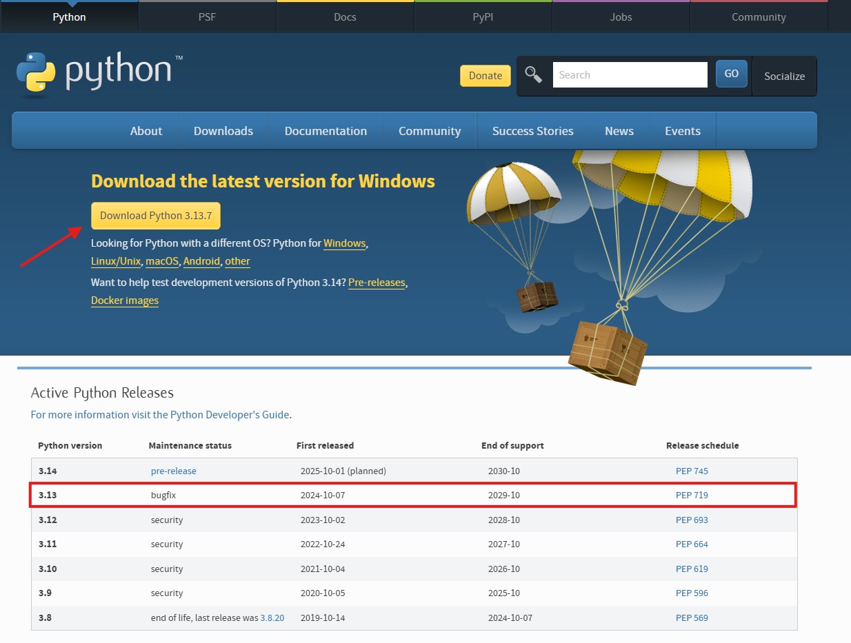 descarga Python descarga Python